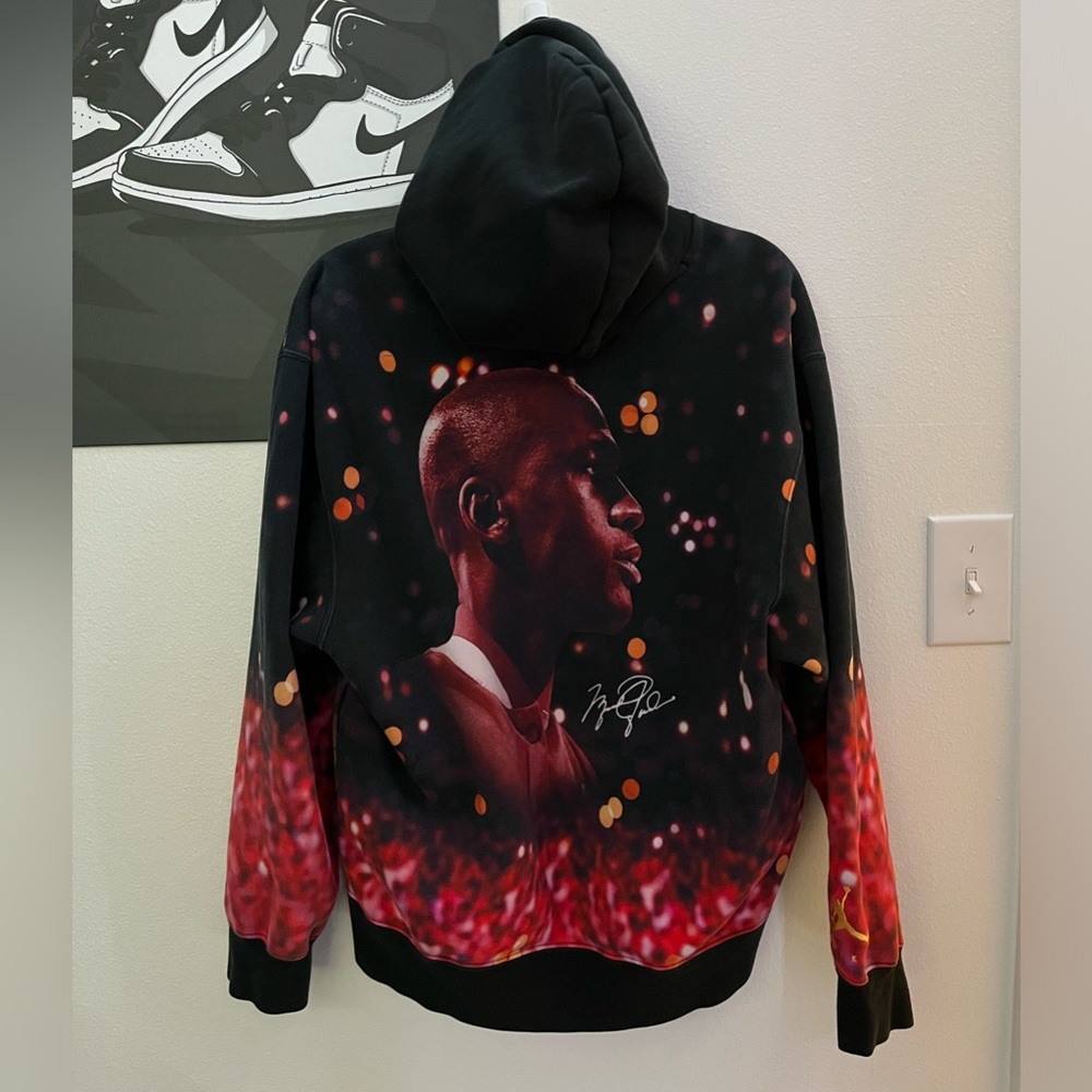 Vintage Jordan Jumpman Full Print Hoodie 
Embroidered Logo